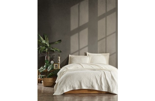 POSTELJNINA LUCETTE 240x260 CM- BEŽ