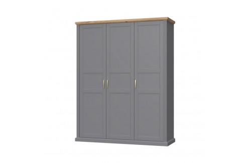 3-DELNA GARDEROBNA OMARA KALLA TARA -GRAFIT