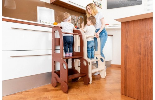 MONTESSORI PRILAGODLJIV STOLČEK POMAGALČEK (VEČ BARV)