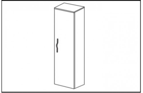 POŠKODOVANA Visoka omarica CORALLO 4386D  temen hrast