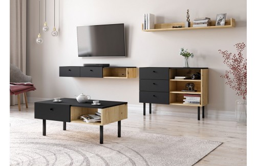 SET TULIA -HRAST/ČRNA