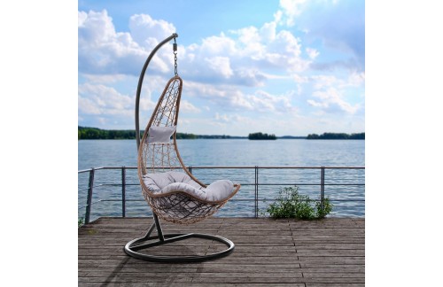 VRTNI VISEČI STOL MADERA