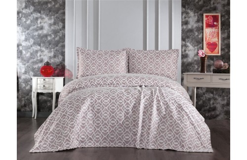 POSTELJNINA MERLIN 240X260 CM -KAPUČINO