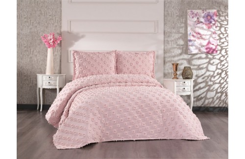 POSTELJNINA BURLESA 240X260 CM - ROZA