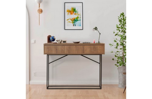 EKSPONAT Z ODPRTO EMBALAŽO KONZOLNA MIZA MIALO OREH/ČRNA