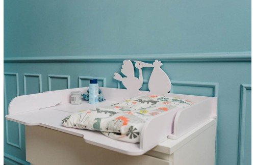 UNIVERZALNA PREVIJALNA DESKA Z RAZLIČNIMI MOTIVI - BELA