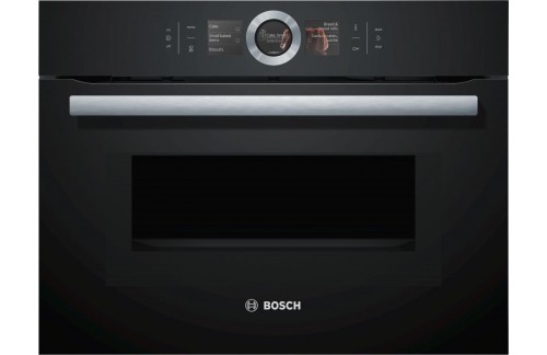 BOSCH Vgradna kompaktna pečica z mikrovalovno pečico CMG676BB1