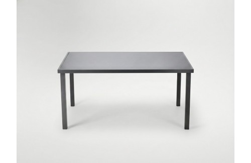 Aluminijasta vrtna miza Dabar s stekleno ploščo 150 x 90 cm (siva)