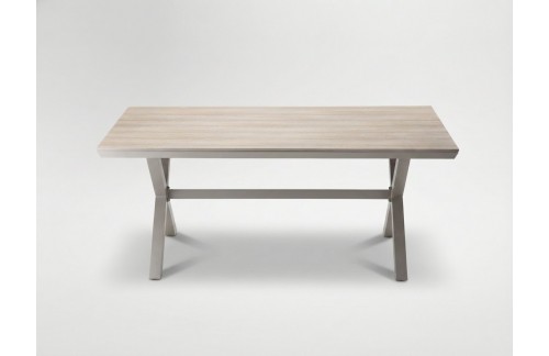 Aluminijasta vrtna miza Polywood 180 x 100 cm (bež)