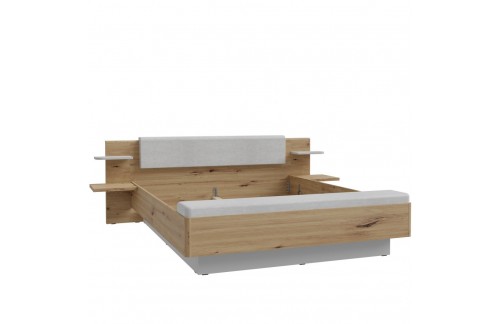 Bed KASURA 180x200 oak+grey KSRL3181-M815 (hrast + siva)
