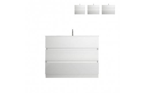 Belo kopalniško pohištvo z 3 predali START 439013-T80