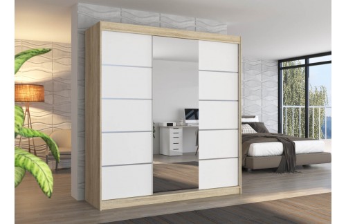 GARDEROBNA OMARA BERGEN 200 CM (VEČ BARV)