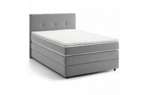 Boxspring postelja MERLIN POCKET 160x200 (siva)