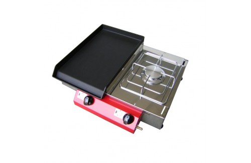 Plinski žar CAMPING 51K, FE plošča s kuhalnikom