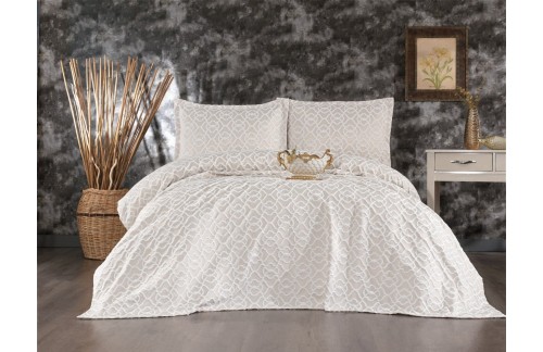 POSTELJNINA MERLIN 240X260 CM - BEŽ