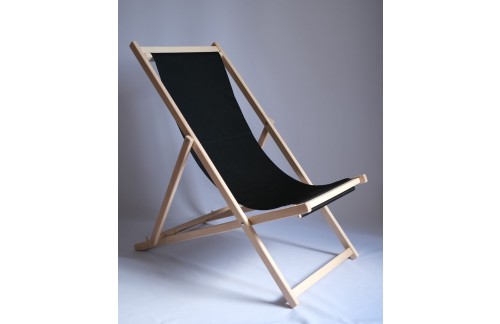 Klasičen ležalnik LepLes-Črna