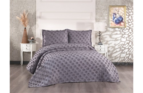 POSTELJNINA BURLESA 240X260 CM - ANTRACIT