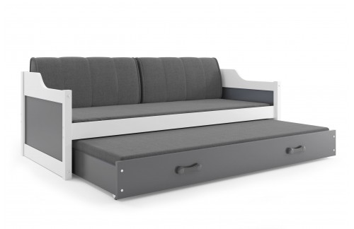 Izvlečna postelja DAWID - bela v več barvnih kombinacijah