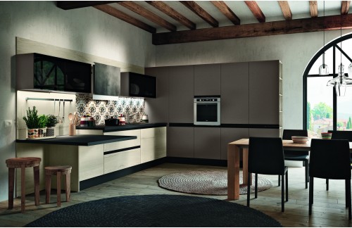 Kuhinja Positano s skritimi ročaji