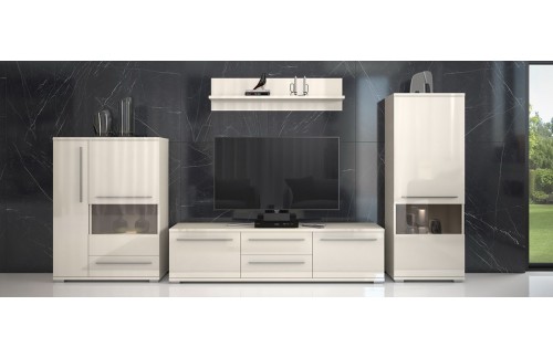 DNEVNA SOBA RADDA PIANO 2 Z OSVETLITVIJO - BEŽ