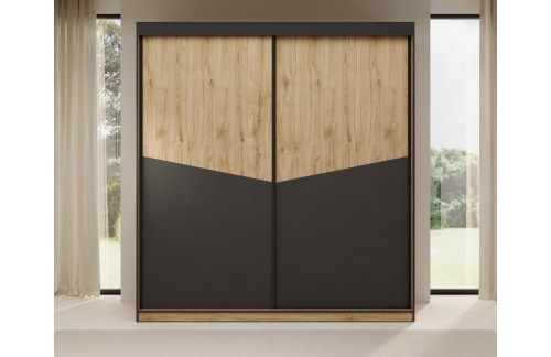 Drsna garderobna omara Atson 200 (več barv)