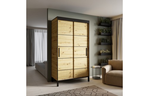 Drsna omara BELL z dekorativnimi trakovi, 120 cm