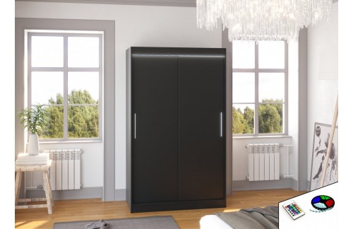 Drsna omara COLLIN z LED osvetlitvijo, 120 cm