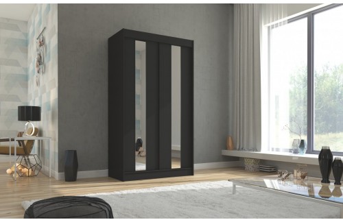 Drsna omara z ogledalom BALTON 120 cm