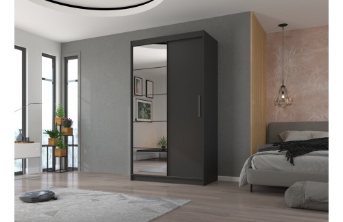 Drsna omara z ogledalom ESTI 120 cm