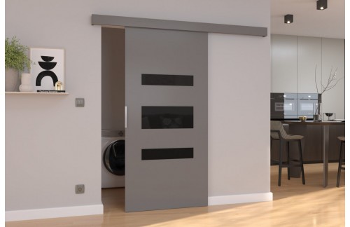 Drsna stenska vrata DESIO z visokim sijajem 76 cm