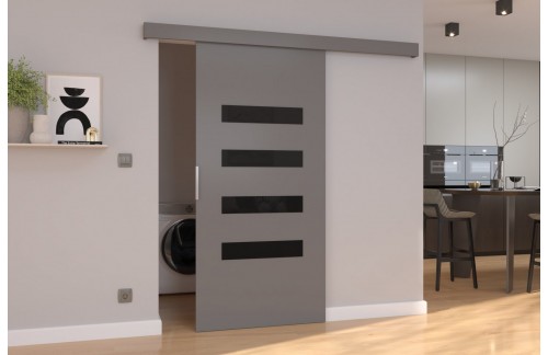 Drsna stenska vrata FORLI z lakobel detajli 76 cm