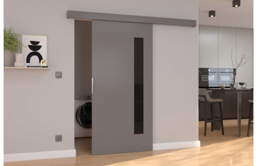 Drsna stenska vrata GELA z lakobel detajli 106 cm