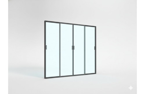 Drsna vrata Vita (steklo, za pergolo, 3 m)