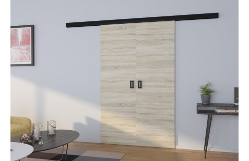 Dvokrilna drsna stenska vrata TOPPO 126 cm