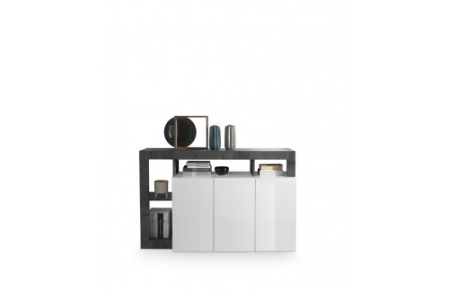 Elegantna bela komoda s 3 vrati HAMBURG 209030-05OX