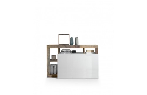 Elegantna bela komoda s tremi vrati HAMBURG 209030-05P