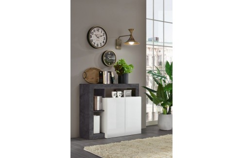 Elegantna bela komoda z 2 vrati HAMBURG 209030-02OX