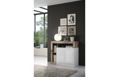 Elegantna bela komoda z 2 vrati HAMBURG 209030-02P