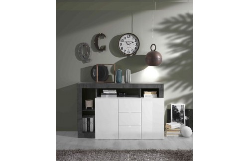 Elegantna komoda z 2 vrati in 3 predali HAMBURG 209030-07OX