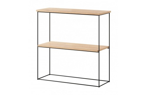 Elegantna konzolna miza Toni z žičnim podnožjem - ČRNA