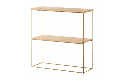 Elegantna konzolna miza Toni z žičnim podnožjem - ZLATA