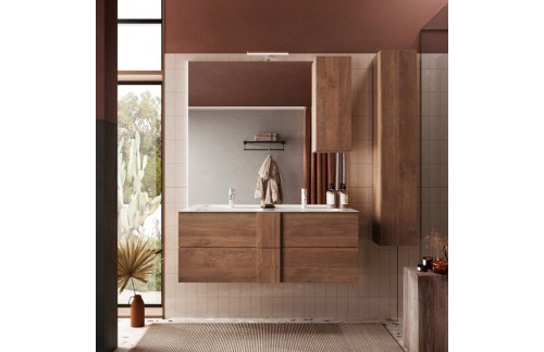 Elegantna kopalniška omarica z dvojnim umivalnikom JUPITER 433963-S120