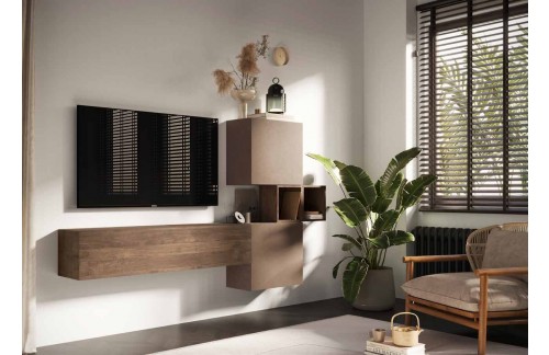 Elegantna TV omarica bronasta/temen les INFINITY 2.0 900053-BRMR