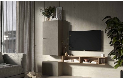 Elegantna TV omarica glina/hrast INFINITY 2.0 900051-AGK