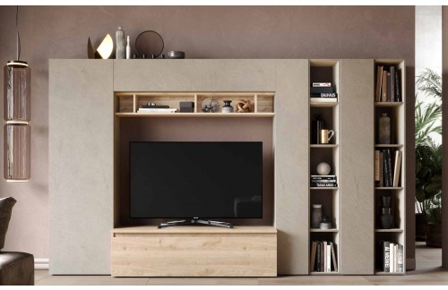 Elegantna TV omarica v glini in hrastu INFINITY 2.0 900036-AGK