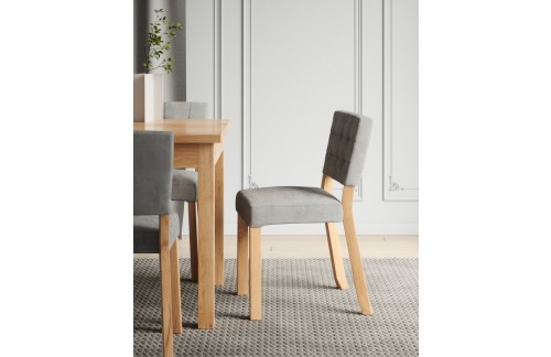 Elegantni jedilniški stol RODOS 80 iz bukovega lesa - ZLATO-RJAVA