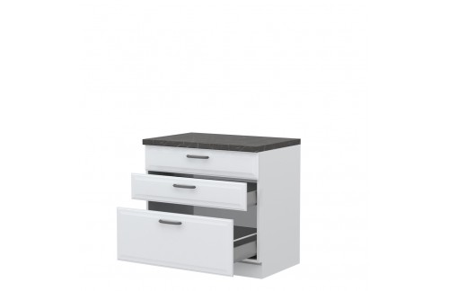 ELEMENT ZA KUHINJO EVIA R-90-3MBOX S TREMI KOVINSKIMI PREDALI