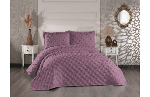 POSTELJNINA BURLESA 240X260 CM - VIJOLIČNA