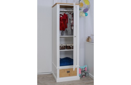 GARDEROBNA OMARA BREACH - BELA + NATUR