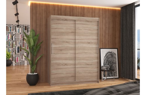 Garderobna omara z drsnimi vrati Denver (150 cm)